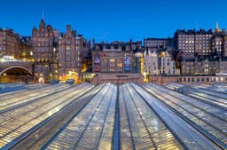 Waverley to Old Town Blue Hour