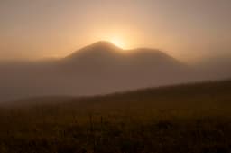 Arthurs Seat Misty Sunrise
