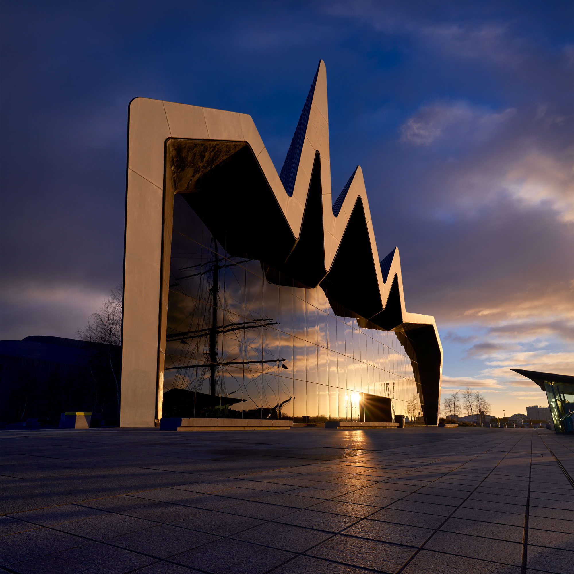 Riverside Museum at Glasgow, South West, Scotland — a photography location from The Photos book series