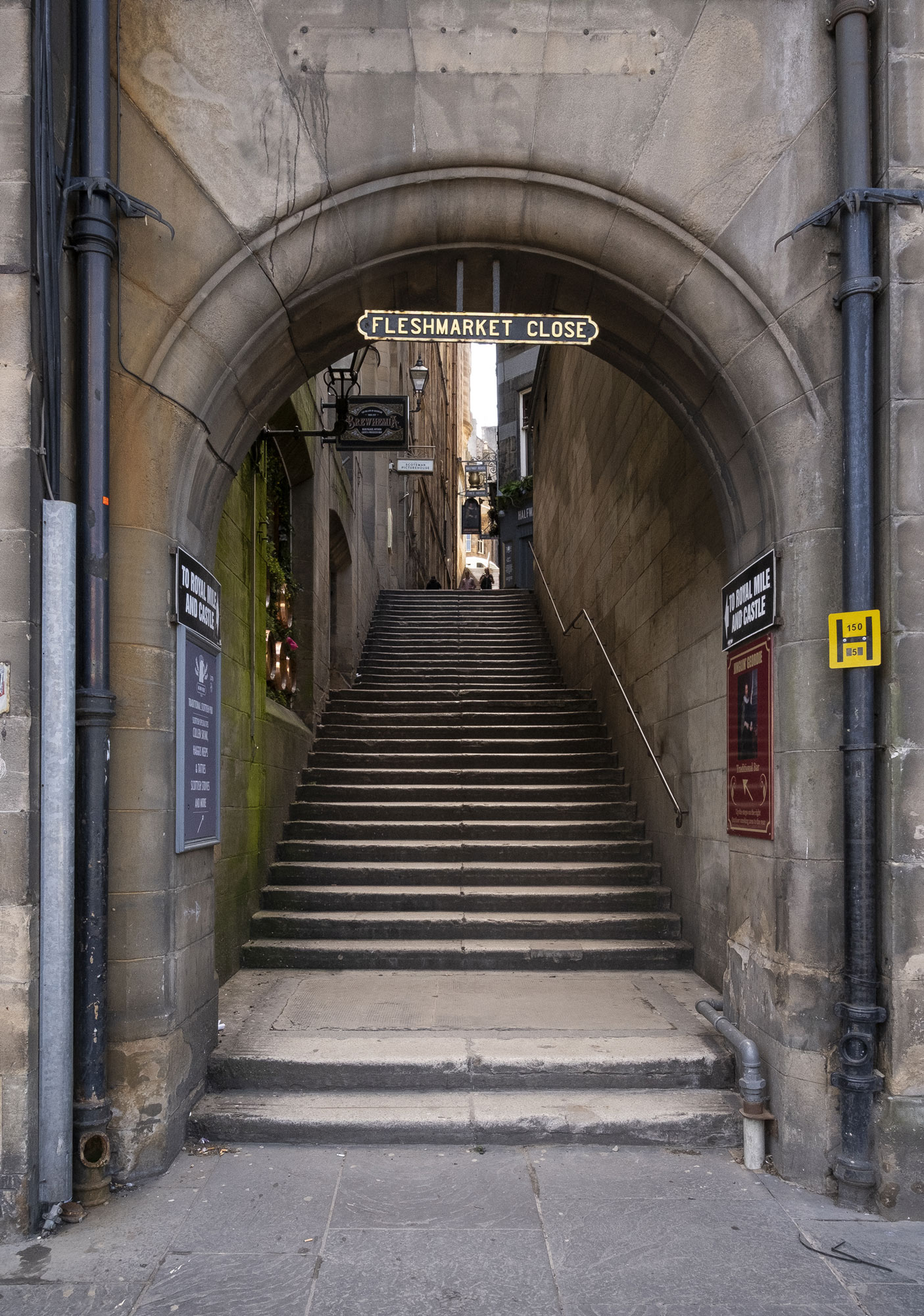 Fleshmarket Close at Edinburgh, South East, Scotland — a photography location from The Photos book series