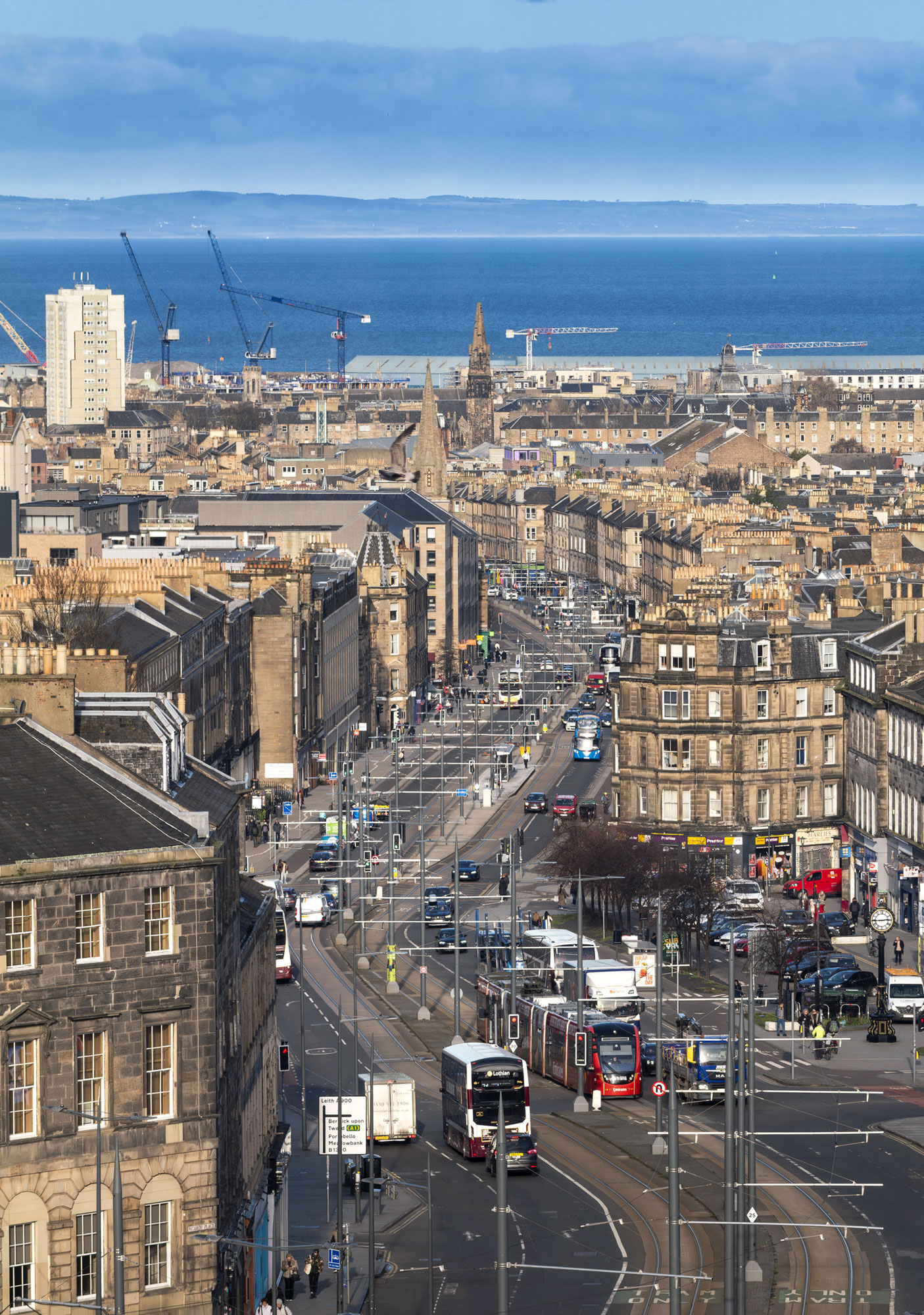 Leith Walk view at Edinburgh, South East, Scotland — a photography location from The Photos book series