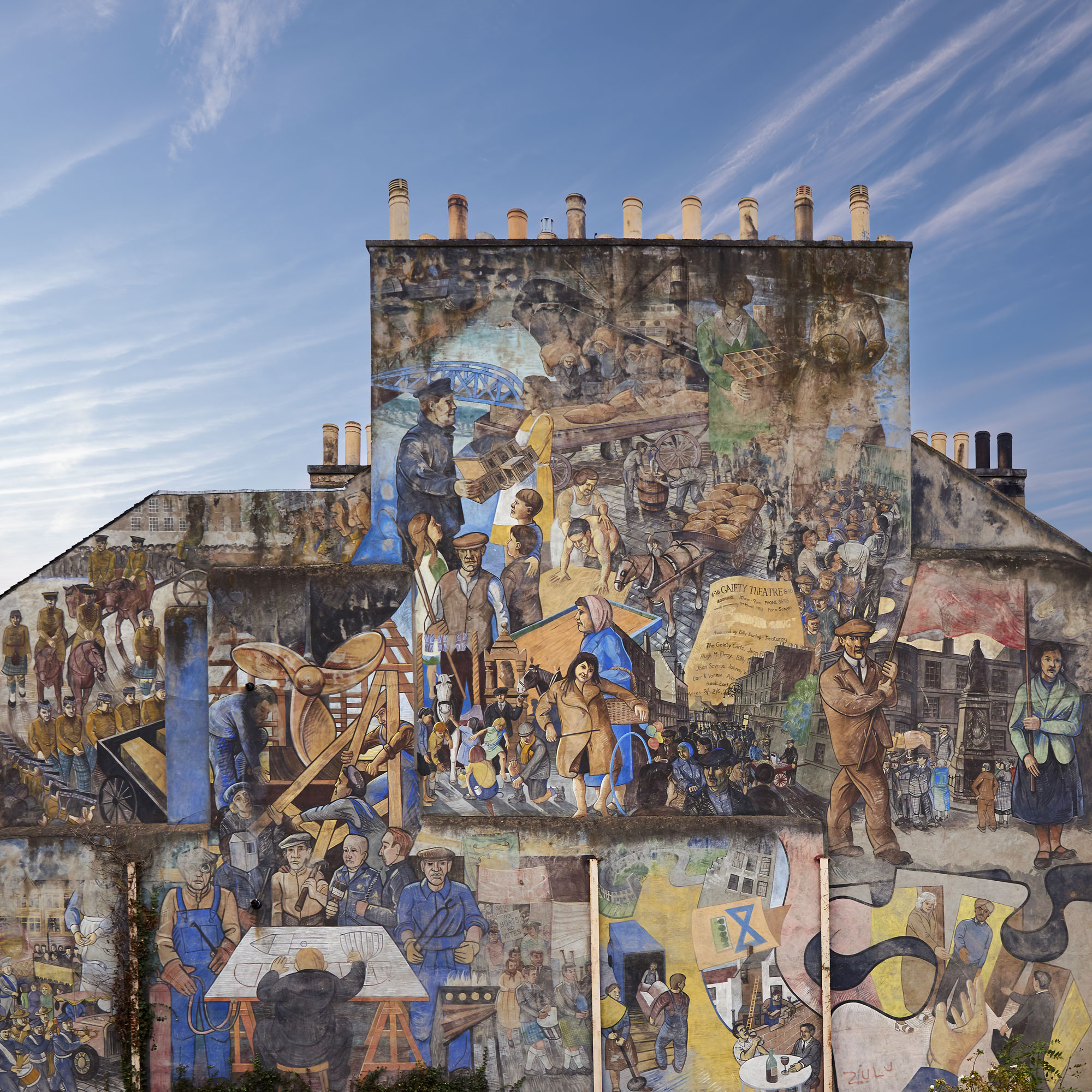 Leith History Mural at Edinburgh, South East, Scotland — a photography location from The Photos book series