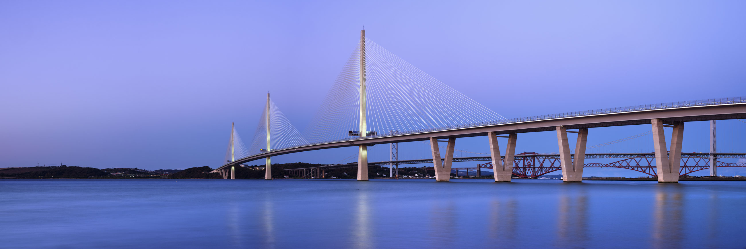 Queensferry Crossing at Edinburgh, South East, Scotland — a photography location from The Photos book series