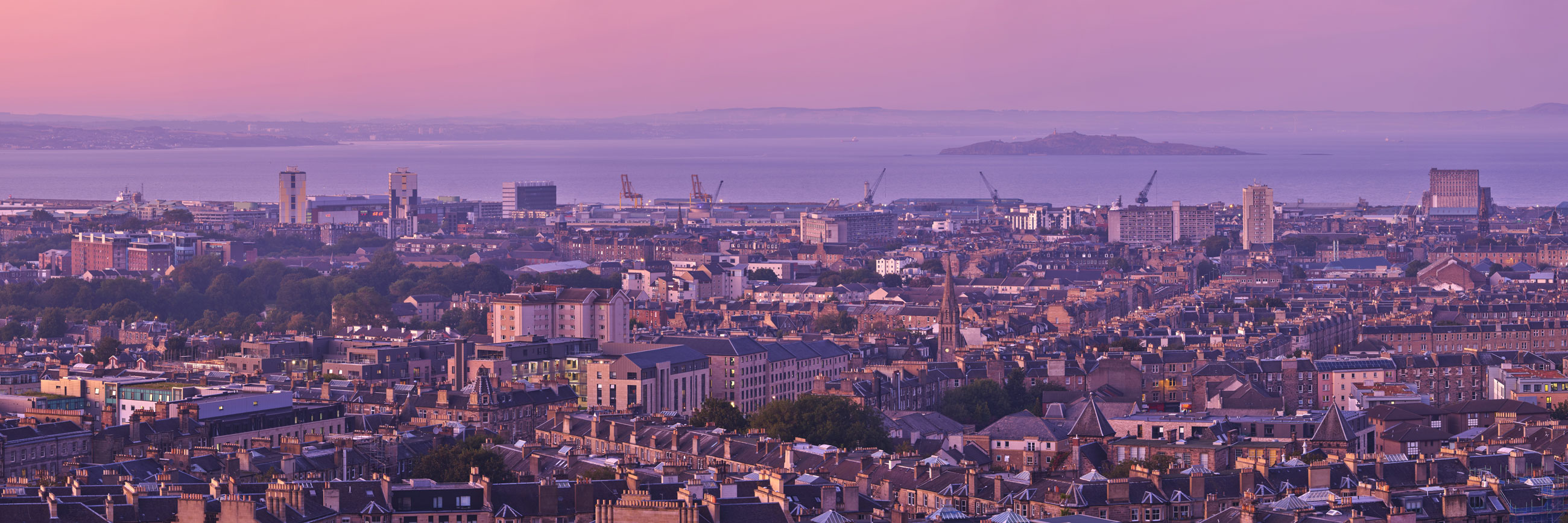 Sunset on Leith at Edinburgh, South East, Scotland — a photography location from The Photos book series