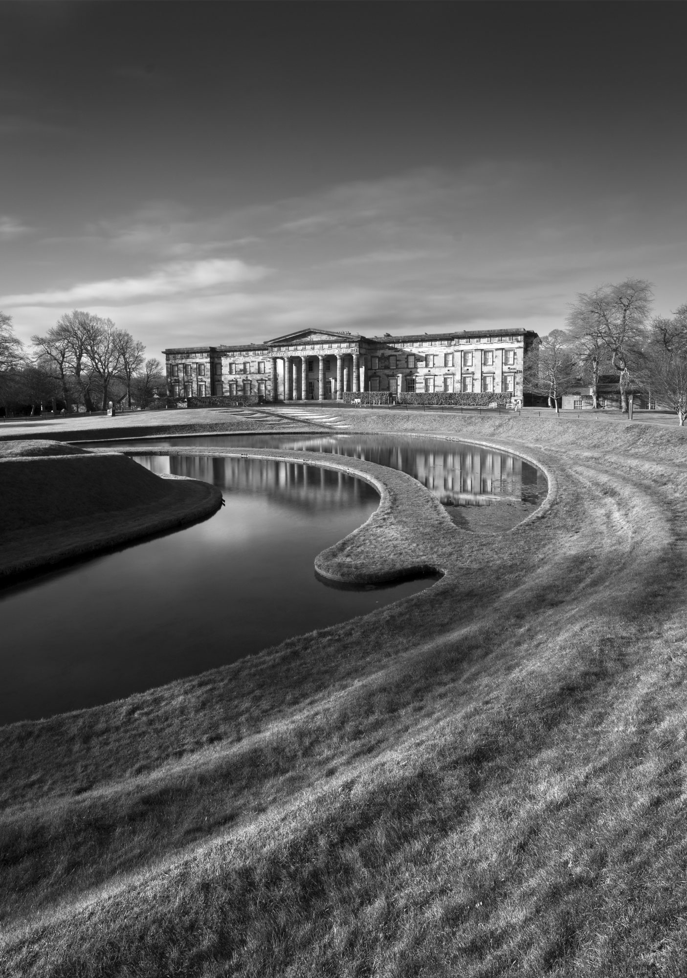 Modern Art Gallery BW at Edinburgh, South East, Scotland — a photography location from The Photos book series