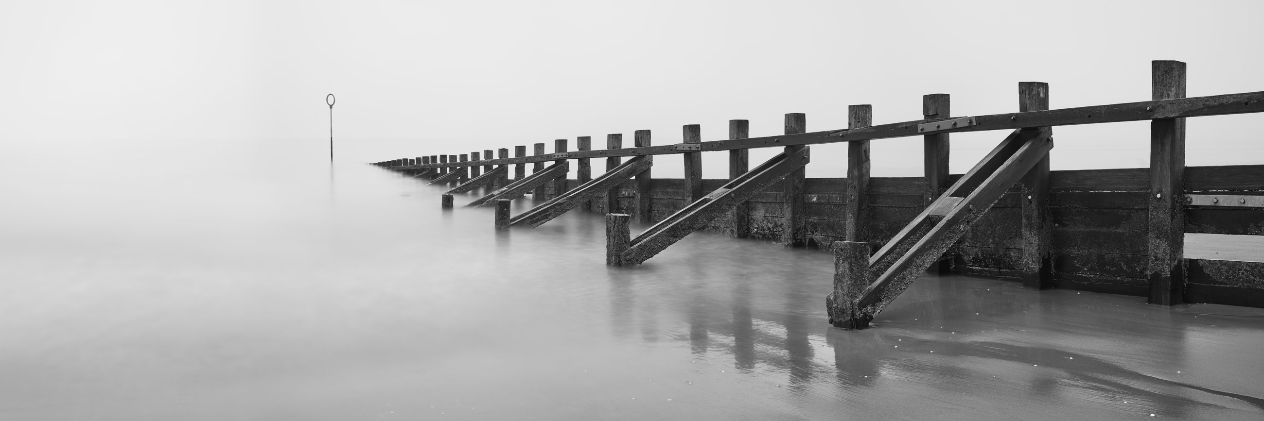 Portobello Breakwater BW at Edinburgh, South East, Scotland — a photography location from The Photos book series