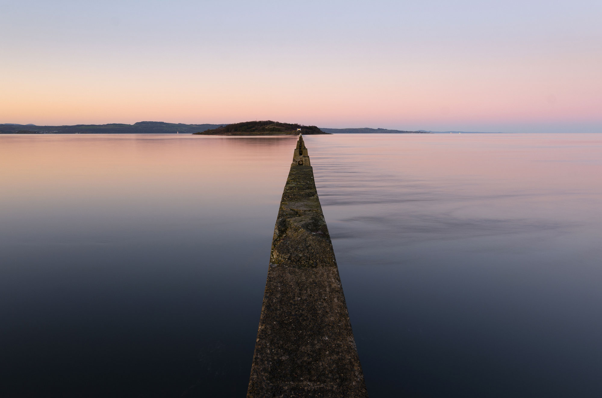 Cramond Causeway Dusk at Edinburgh, South East, Scotland — a photography location from The Photos book series
