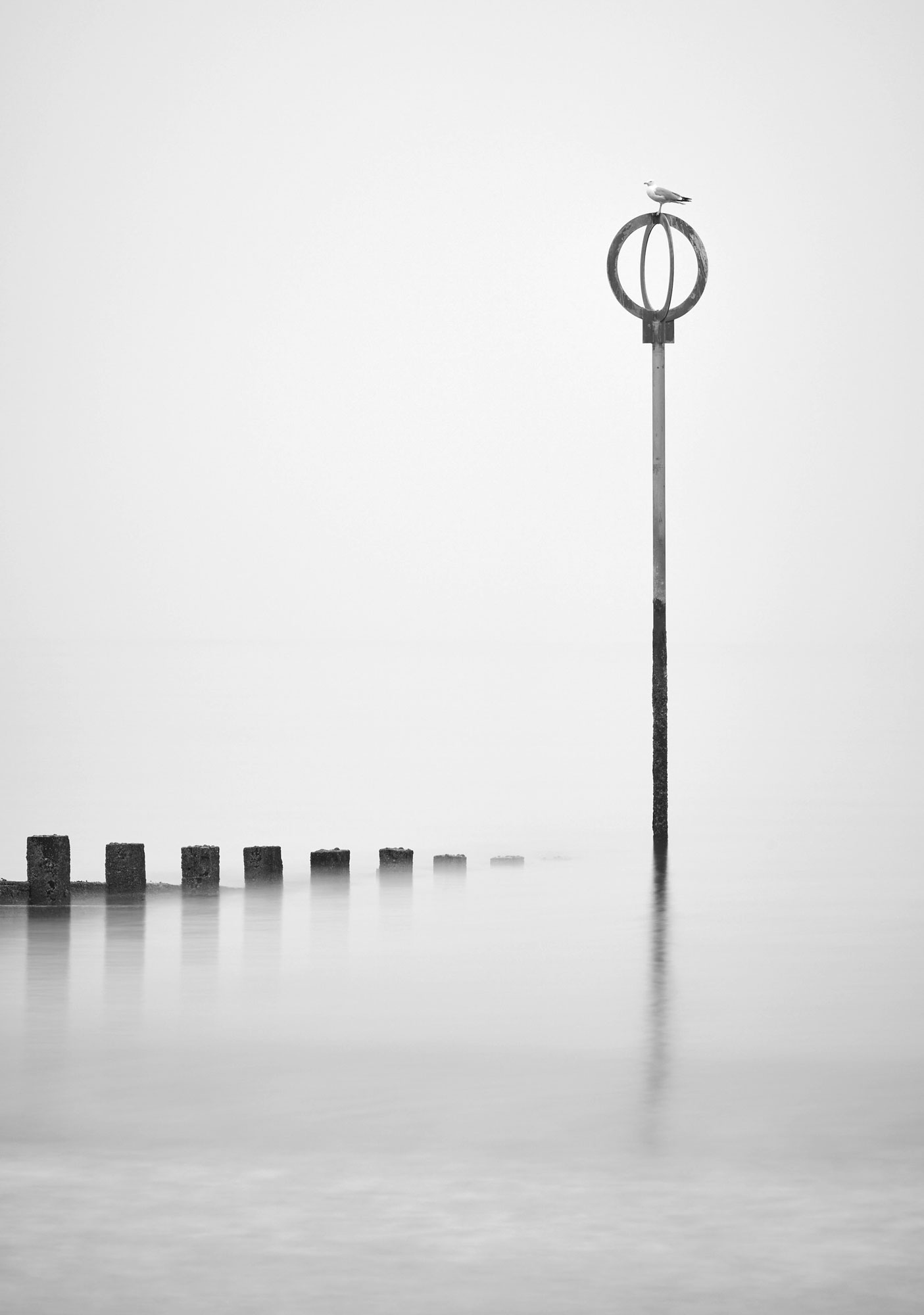 Misty Portobello Breakwater at Edinburgh, South East, Scotland — a photography location from The Photos book series